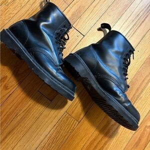 Dr. Martens Black Leather Men's Boots